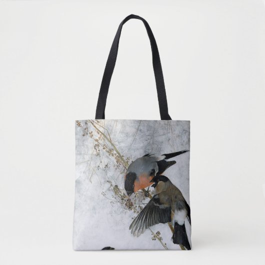 Tote Bag Oiseau en Neige, Bruno Liljefors (Devant)