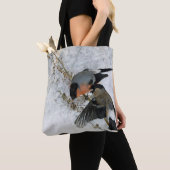 Tote Bag Oiseau en Neige, Bruno Liljefors (De près)