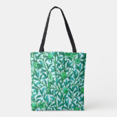 Tote Bag Oiseau et grenade Art Nouveau, Turquoise (Dos)