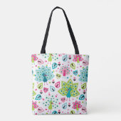 Tote Bag oiseau et hibou de paon (Dos)