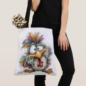 Tote Bag Oiseau Fantaisiste (De près)