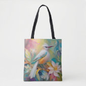 Tote Bag Oiseau Fantastique à Dos Doré Touffu (Devant)