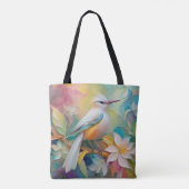 Tote Bag Oiseau Fantastique à Dos Doré Touffu (Dos)