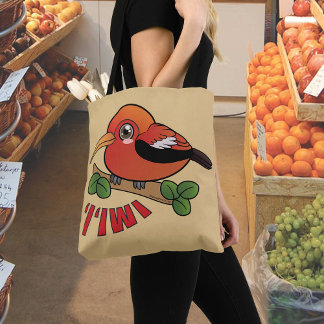 Tote Bag Oiseau forestier Iiwi Hawaii