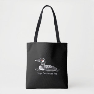 Tote Bag Oiseau loup canadien stupide cadeau drôle Canada H