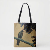 Tote Bag Oiseau noir dans la nature (Devant)