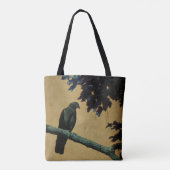 Tote Bag Oiseau noir dans la nature (Dos)