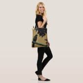 Tote Bag Oiseau noir dans la nature (Sur le modèle)