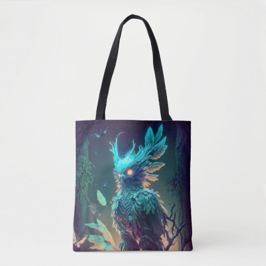 Tote Bag Oiseau Oiseau Animal Portrait Peinture Faune Extér (Devant)