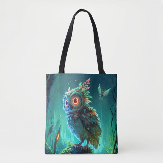 Tote Bag Oiseau Oiseau Animal Portrait Peinture Faune Extér (Devant)
