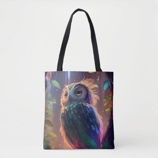 Tote Bag Oiseau Oiseau Animal Portrait Peinture Faune Extér (Devant)