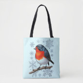 Tote Bag Oiseau rouge mignon (Devant)