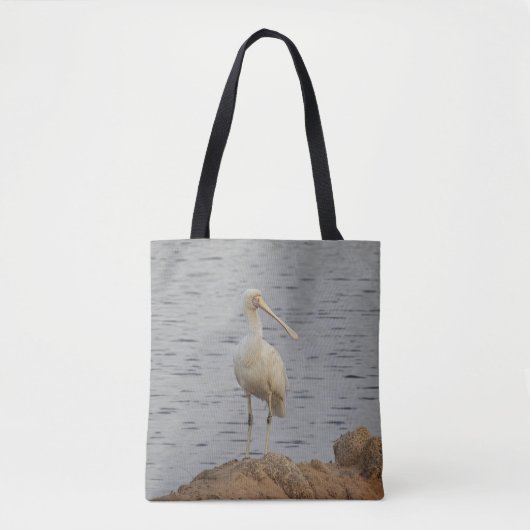 Tote Bag Oiseau spatule rose (Devant)