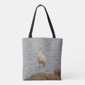 Tote Bag Oiseau spatule rose (Dos)