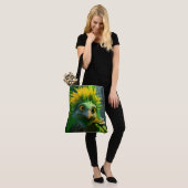 Tote Bag Oiseau vert (Sur le modèle)