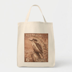 Tote Bag Oiseau vintage de l'Australie Kookaburra
