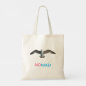Tote Bag Oiseau volant et calligraphie (Dos)