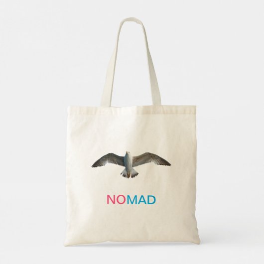 Tote Bag Oiseau volant et calligraphie (Dos)