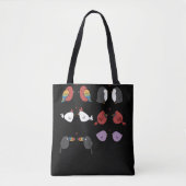 Tote Bag Oiseaux Amoureux (Devant)