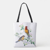 Tote Bag Oiseaux bruants sur des branches (Dos)