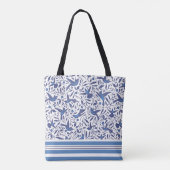 Tote Bag Oiseaux classiques de bleu de Delft (Dos)
