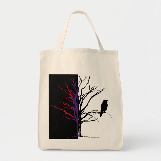 Tote Bag Oiseaux d'arbre. Corneilles, corneille corneille (Devant)