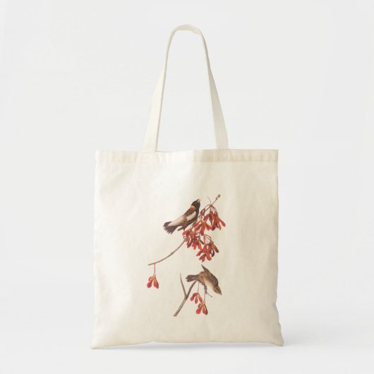 Tote Bag Oiseaux de brume de riz d'Audubon ou oiseaux Bobol (Devant)