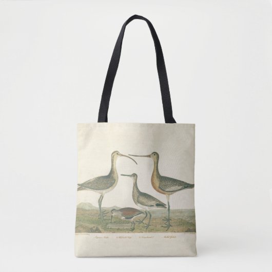 Tote Bag Oiseaux de marais Courlis Oiseaux (Devant)