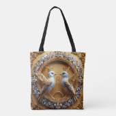 Tote Bag Oiseaux de mariage (Dos)