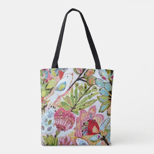 Tote Bag Oiseaux de papier II (Dos)