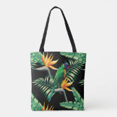 Tote Bag Oiseaux De Paradis Et De Mignonnes Illustrations D (Dos)