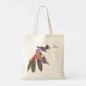 Tote Bag Oiseaux de Paruline Céruleenne d'Audubon avec baie (Dos)