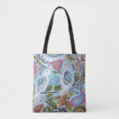 Tote Bag Oiseaux en papier I (Devant)