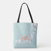 Tote Bag Oiseaux et fleurs (Dos)