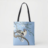 Tote Bag Oiseaux et fleurs de cerisiers Ohara Koson (Devant)
