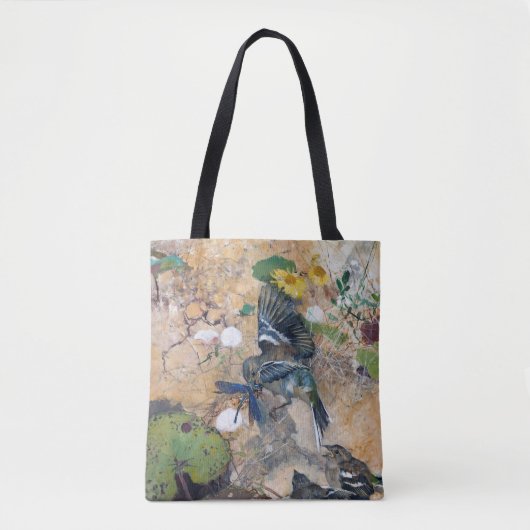 Tote Bag Oiseaux et libellules, Bruno Liljefors (Devant)