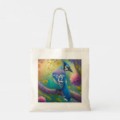 Tote Bag Oiseaux Fantastiques Geai Bleu (Dos)