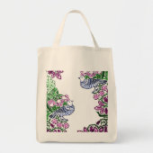 Tote Bag Oiseaux folkloriques Fleurs Acorns (Devant)