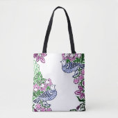 Tote Bag Oiseaux folkloriques Fleurs Acorns (Devant)