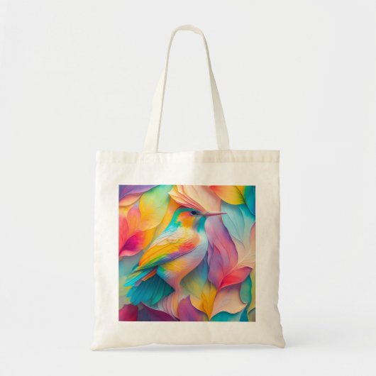 Tote Bag Oiseaux Imaginaires Oiseaux de soie (Devant)