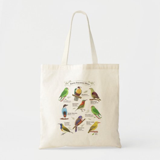 Tote Bag Oiseaux indigènes aux Philippines (Devant)