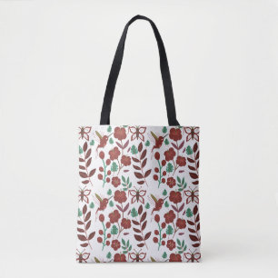 Tote Bag Oiseaux motifs et papillons floraux sans soudure