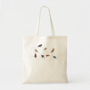 Tote Bag Oiseaux Nerd Amateurs d'oiseaux