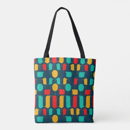 Tote Bag Oiseaux plats (Dos)