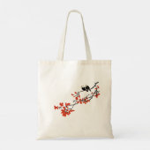 Tote Bag Oiseaux rustiques sur une branche d'arbre avec Feu (Dos)