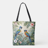 Tote Bag Oiseaux tropicaux dans la jungle (Dos)