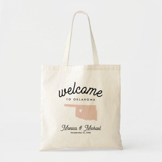 Tote Bag OKLAHOMA State Destination Mariage N'IMPORTE QUELL (Devant)