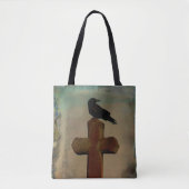 Tote Bag Old Crow sur Old Cross (Devant)