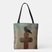 Tote Bag Old Crow sur Old Cross (Dos)