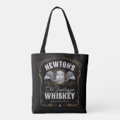 Tote Bag Old Moonshine Whiskey Étiquette AJOUTER PHOTO Nom (Dos)